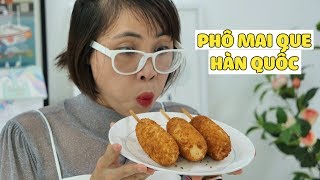 Làm Phô Mai Que Hàn Quốc Và Bánh Mì Xúc Xích Bò Wagyu Tặng Anh Tiểu Bảo Bảo Thúi