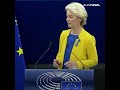 Ursula von der Leyen: We should be proud of our response against Russia