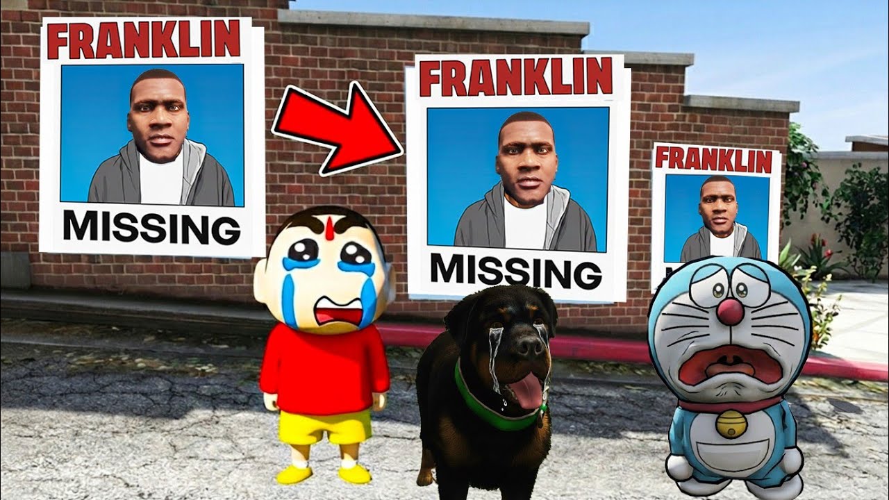 Shinchan Doraemon Chop Searching for Franklin in Gta 5 in Telugu 