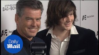 Pierce Brosnan poses with son Dylan on the red carpet - Daily Mail