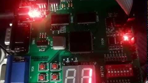 7 Segment on Xilinx Spartan 3 FPGA