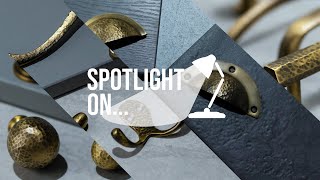 Spotlight On...Hammered Brass Hardware.