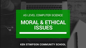 Individual, social, legal and cultural issues - AS Level Computer Science Revision Video
