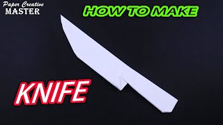 How to make a knife out of paper