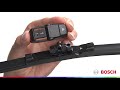 How to install bosch icon wiper blade  side lock