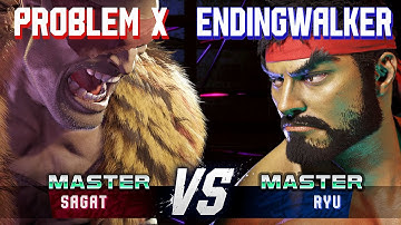 SF6 ▰ PROBLEM X (Sagat) vs ENDINGWALKER (Ryu) ▰ High Level Gameplay