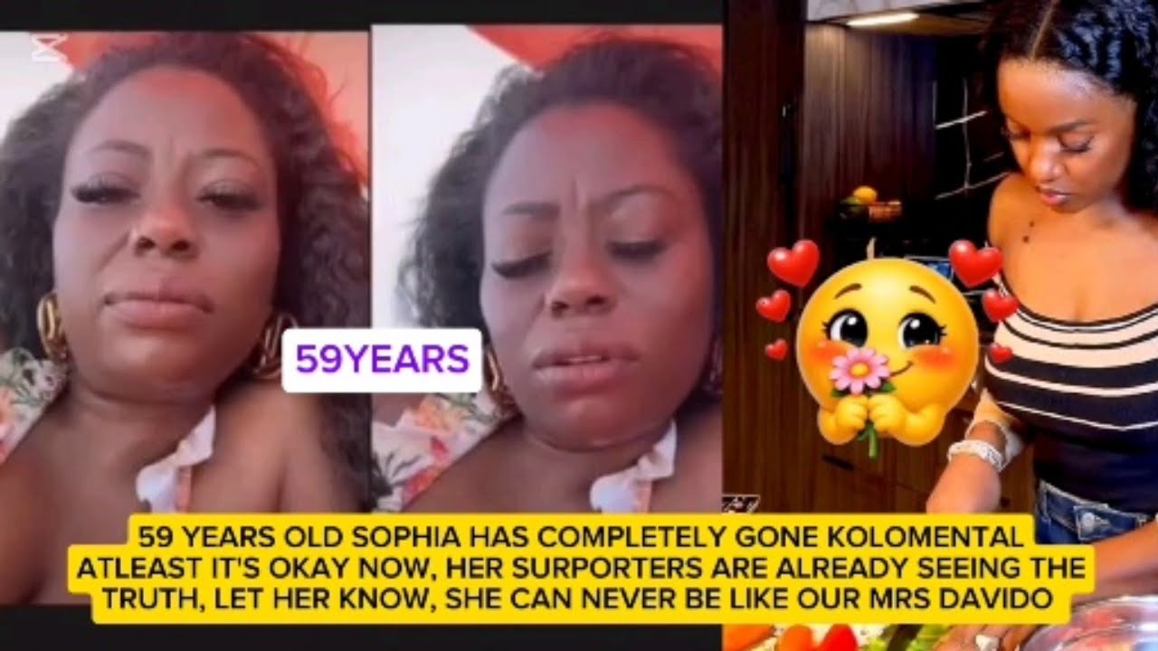 59 YEARS SOPHIA DISGR@CING HERSELF, SHE CAN NEVER BE LIKE MRS DAVIDO. #viral #trending