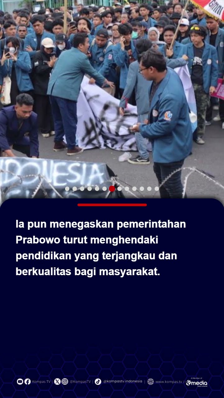 Terima Tuntutan Aksi 'Indonesia Gelap' Mensesneg Prasetyo Janji Bakal Dipelajari #mensesneg #demo