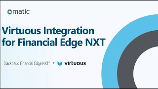 Post to General Ledger Financial Integration: Virtuous to Financial Edge NXT