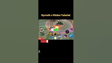 Dyrroth Flicker Tutorial mobile legends #tutorial #shorts #dyrroth
