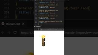 “I Turned a CSS Checkbox into a Minecraft Lamp 💡⛏️”#shorts #html #css #minecraft #lamp #minecraft