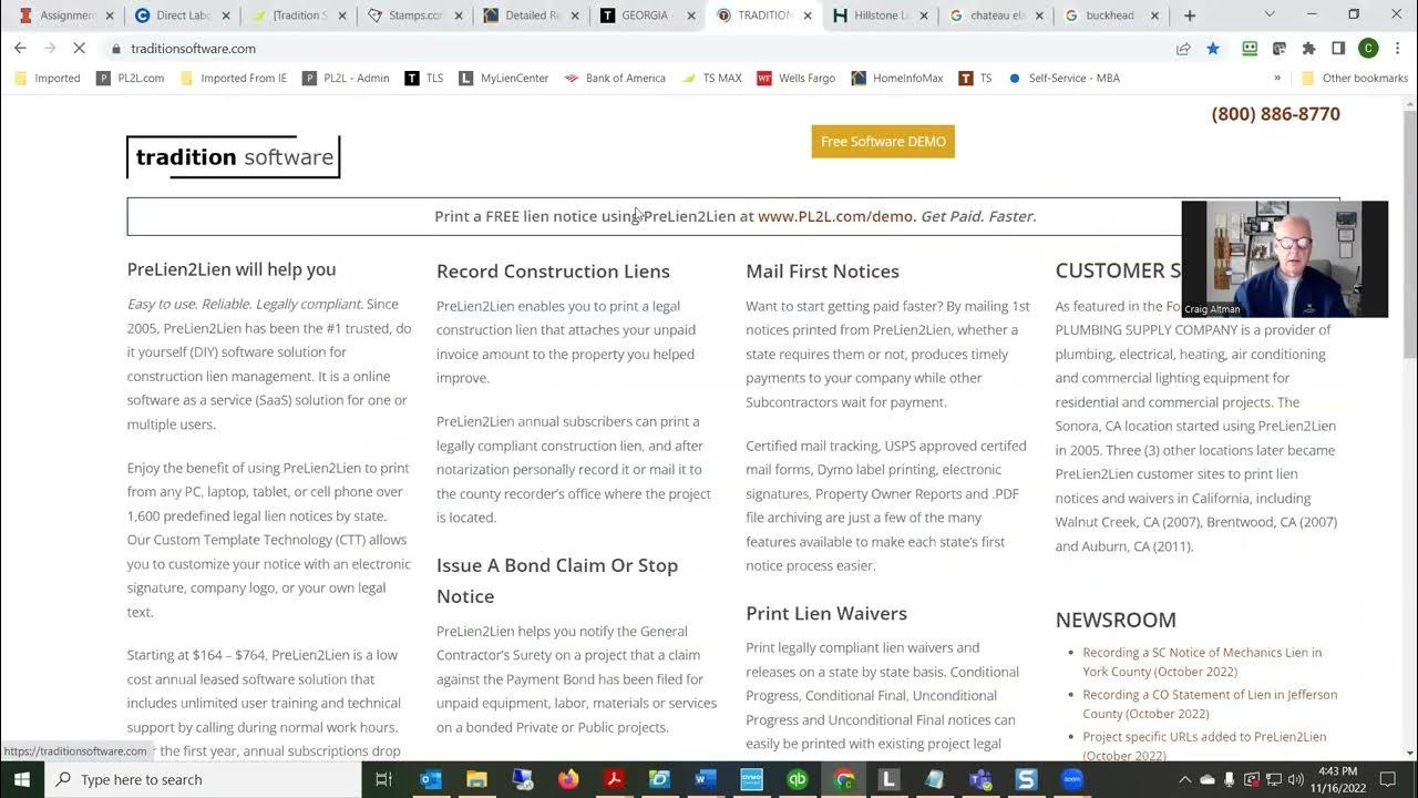 Construction lien law overview YouTube
