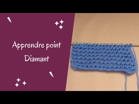 Le point diamant - Soie et laine