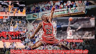 Dunk Attempt Switches to Lay-up Highlights, Michael Jordan Signatures,The Apprentice \& The Maestro