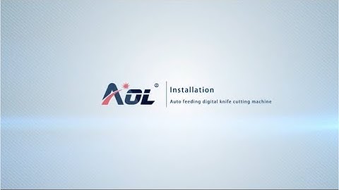 Auto feeding digital knife cutting machine installation video