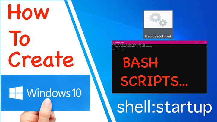 How to create a batch file on Windows 10