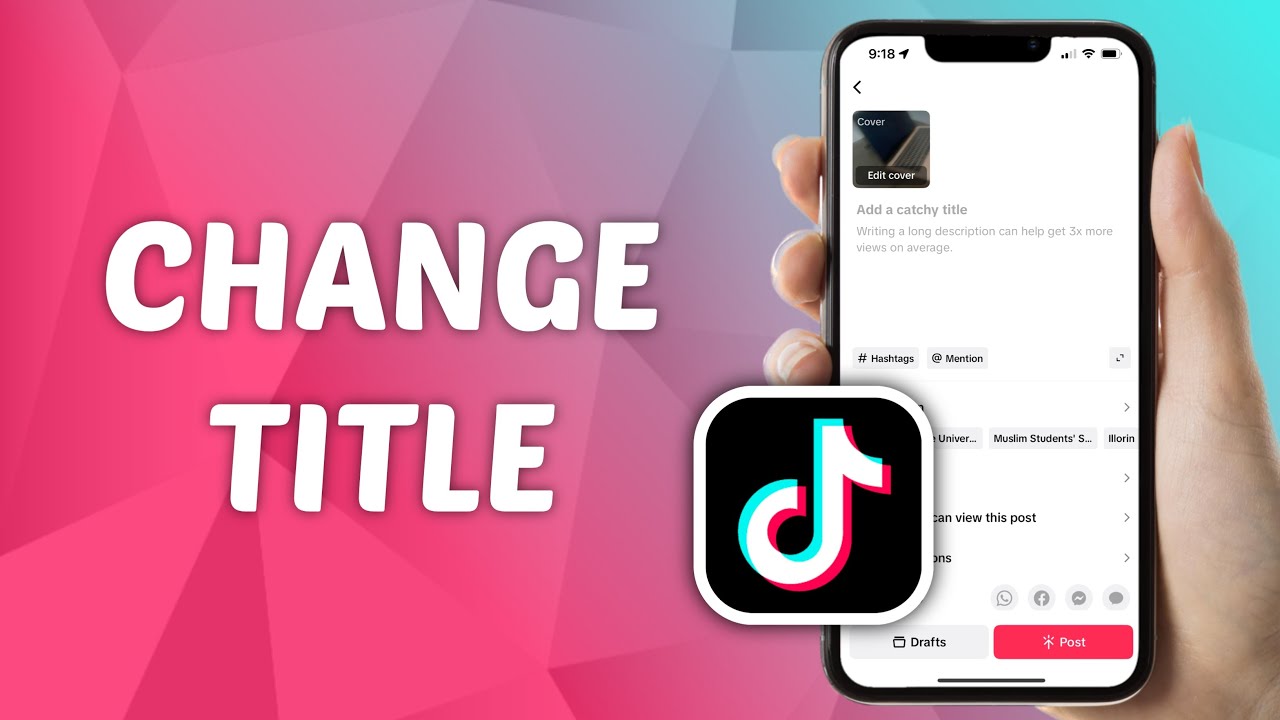 Как изменить название видео в TikTok