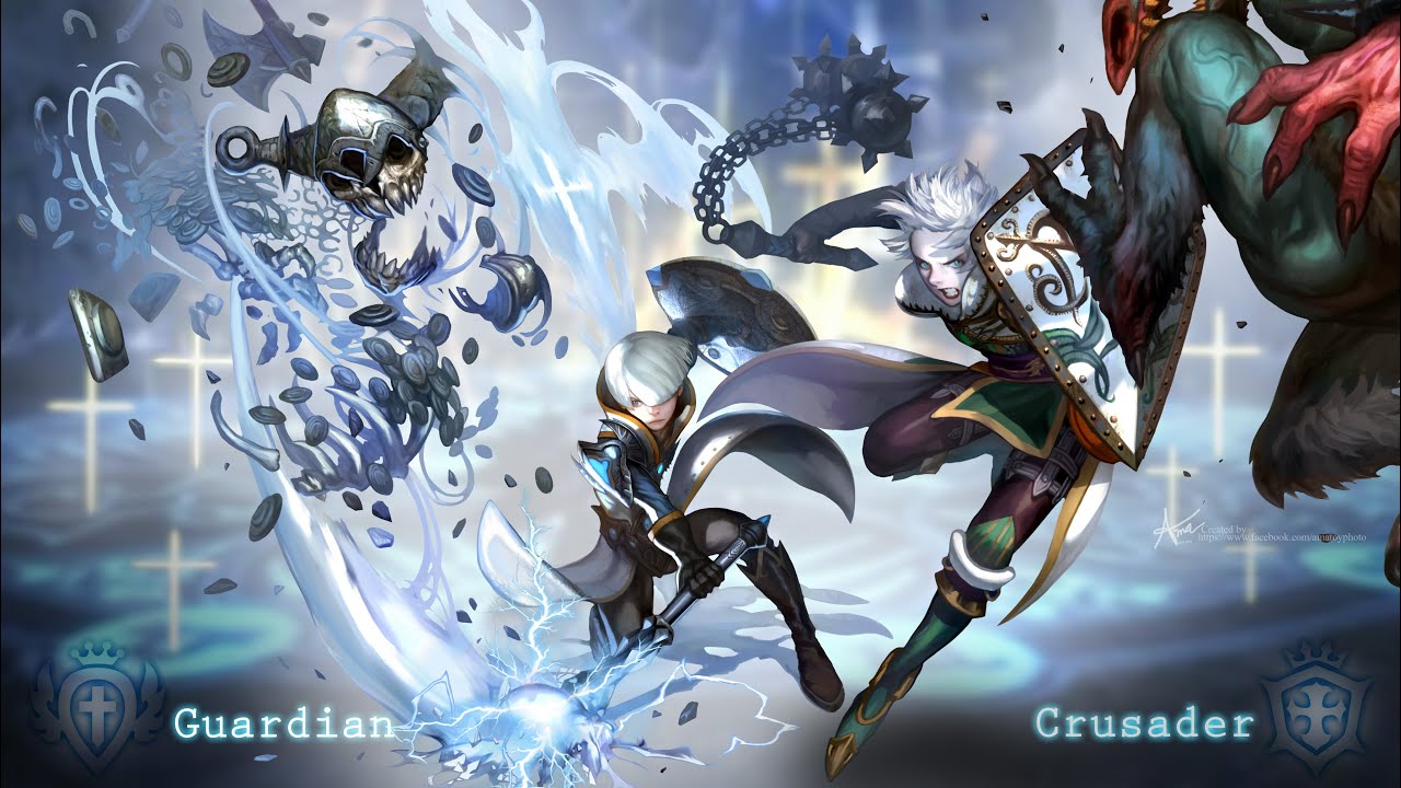 Dragon Nest PvP 95 Guardian and Crusader