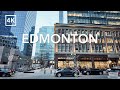 [4K Walk] 🇨🇦 Downtown Edmonton January 2024 ❄️ Explore Canada ASMR | エドモントン・散策