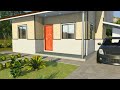 25x26 Ft Low Cost Half Metal Cladding House Design Ideas with Floor Plan 🏠 Dream House Designs