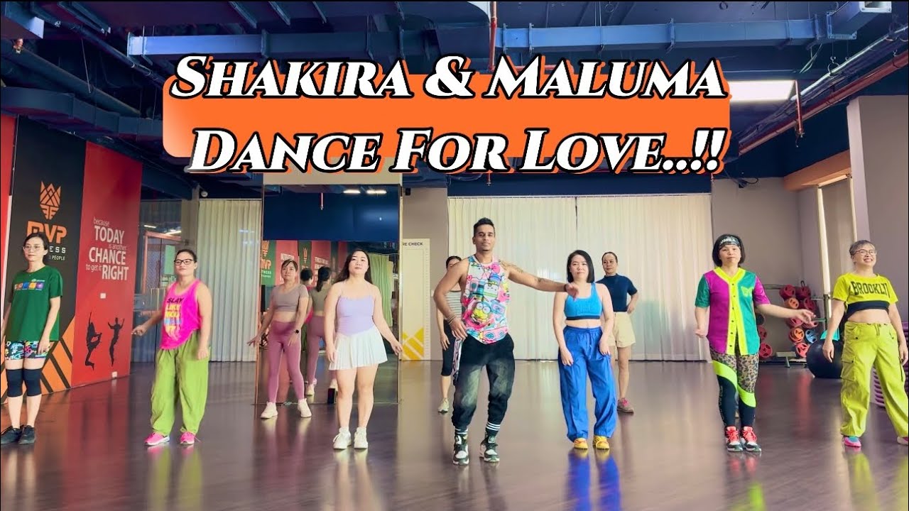 Dance For Love - Shakira - Maluma - Zumba Dance Fitness- Cover HYPER JAM FITGROOVE 