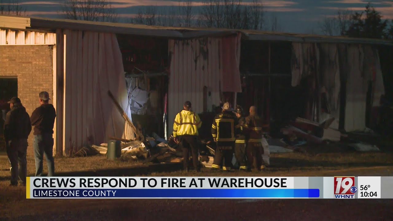 Crews Respond to Fire at Warehouse - YouTube