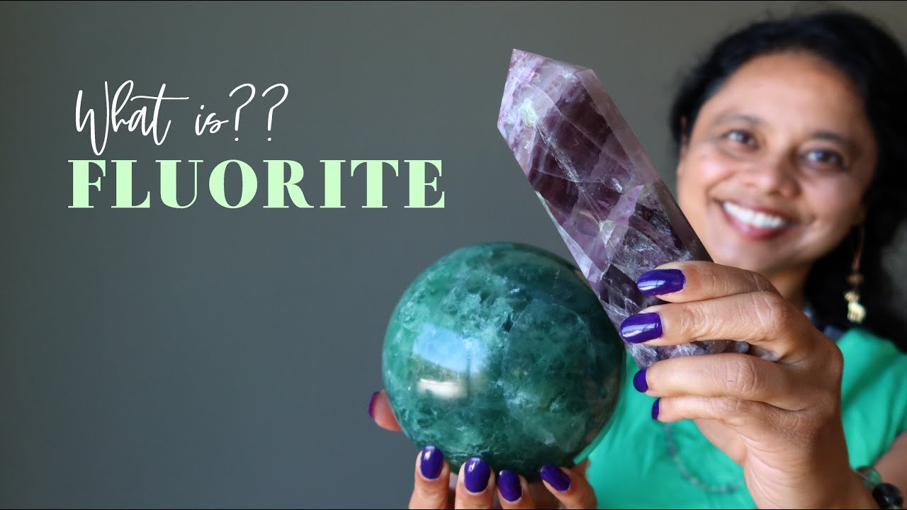 Large Lilac Fluorite Palm Stone. Stone of Mental Order and Clarity.