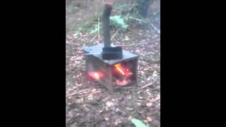 Wikiup style shelter pt 2 and diy heater/stove
