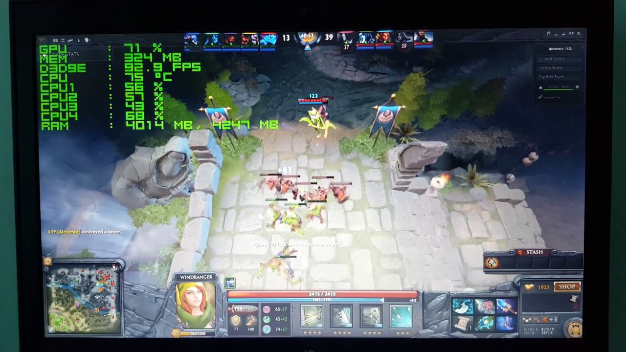 Dota 2 FPS Comparison between low and hi settings - HP Elitebook 8470p ...