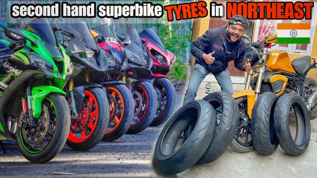 Second Hand Superbike Tyres in North East India 🔥🏍️ YouTube