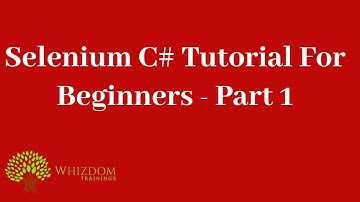 Selenium C# Tutorial for beginners -part 1