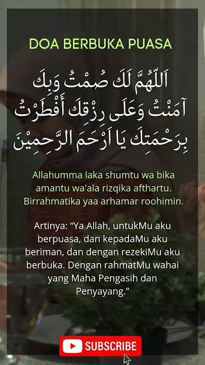 Doa Berbuka Puasa