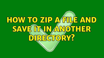 Unix & Linux: How to zip a file and save it in another directory? (2 Solutions!!)