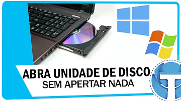 Como faço para abrir a gaveta do CD pelo teclado?