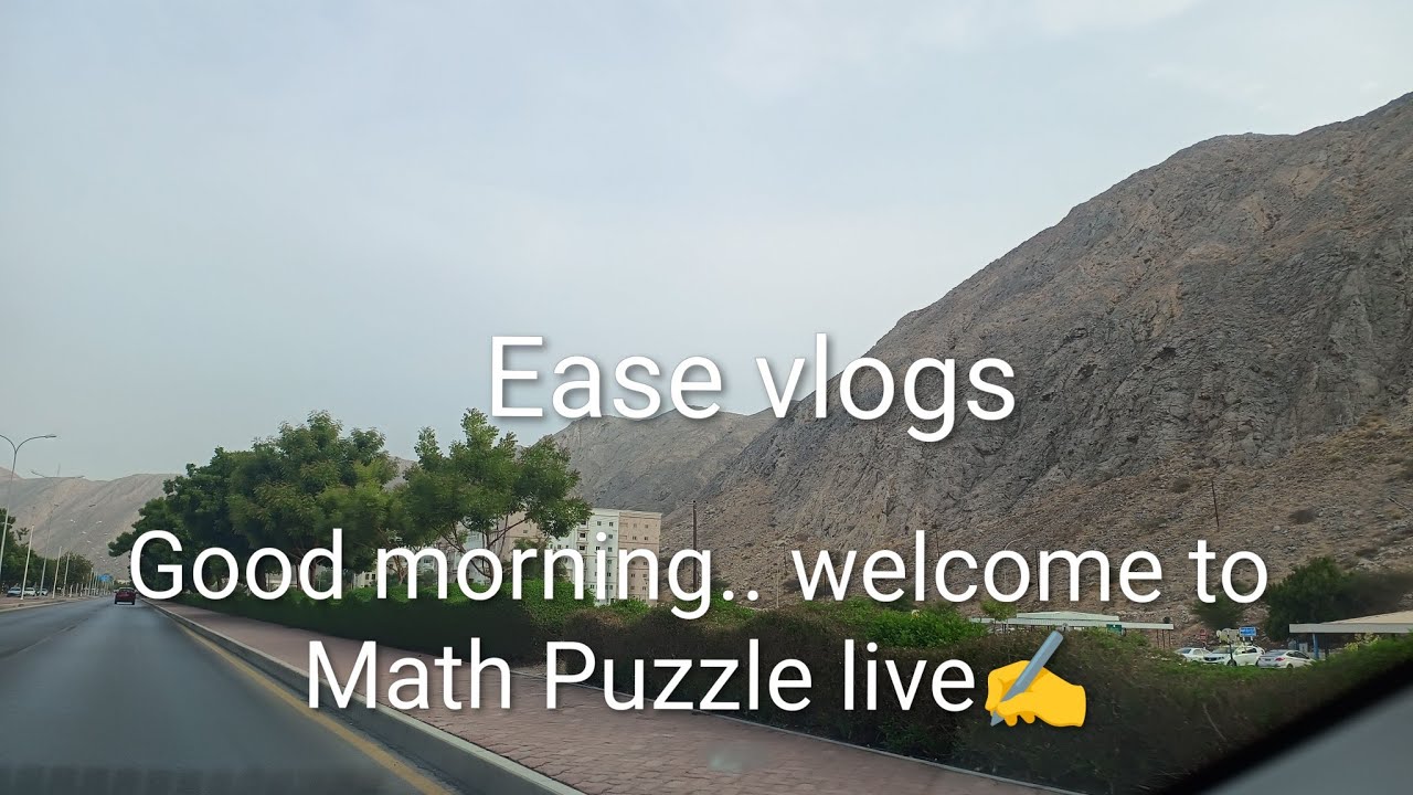 EASE VLOGS is live!#riddles#maths#live stream#puzzles#subscribers - YouTube