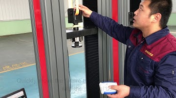 Installation and use video of Jinan Chuanbai gantry type tensile testing machine