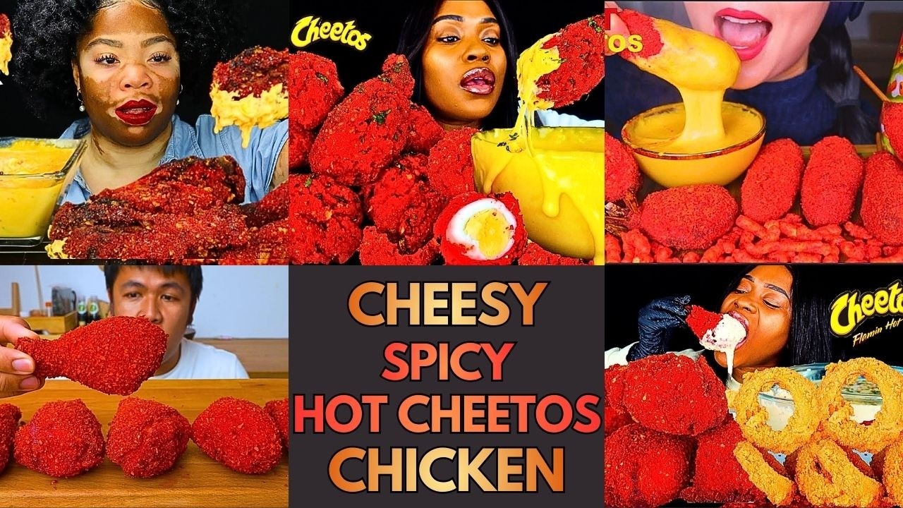 🔥🤤🌶️Extra Crunchy Hot Cheetos Fried Chicken ASMR Mukbang Compilation | Pure Satisfaction | Big Bites