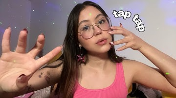 ASMR Invisible Face Tapping and Scratching (Your Face and Mine - Different Textures and Sounds)