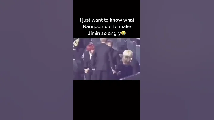 This is my first time seeing Jimin get angry🤧