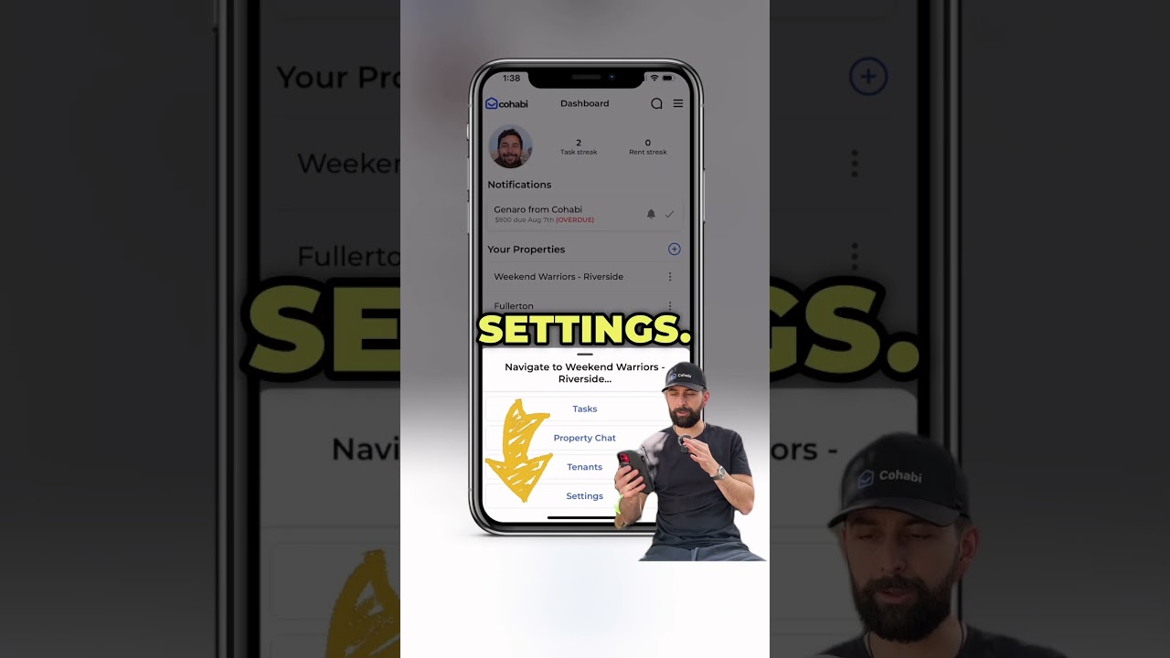 Here’s how to edit your properties settings when renting out rooms