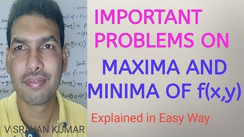 MAXIMA AND MINIMA PROBLEMS IN TELUGU