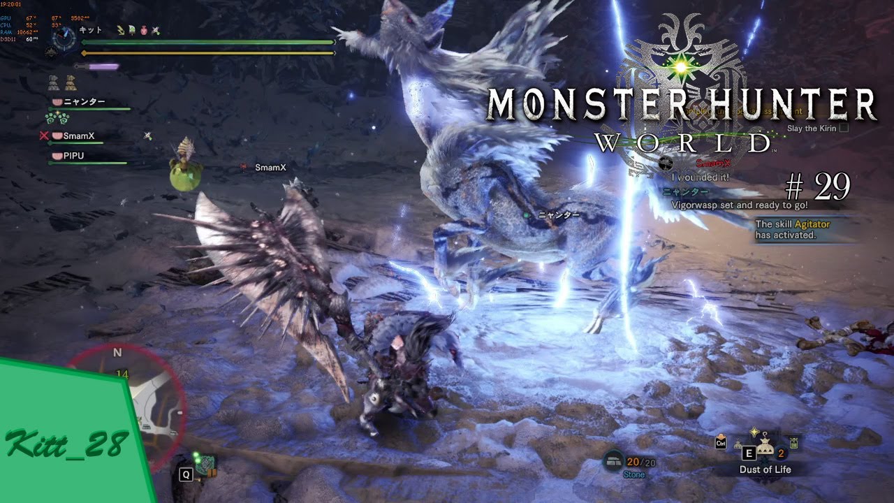 Kirin Hunt - Kitt_28 and Stack Monster Hunter: World Indonesia | Gameplay Highlights #29