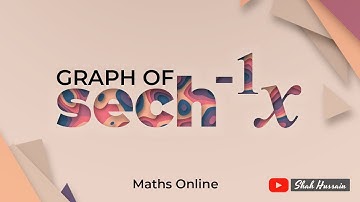 Graph of inverse hyperbolic secant function and its domain and range | y= sech^-1x