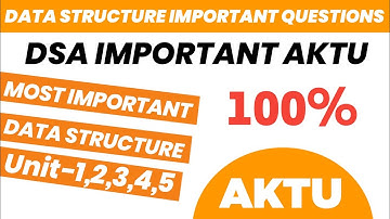 Aktu Data structure important questions unit-1,2,3,4,5 | DS Aktu important | aktu 2024 important