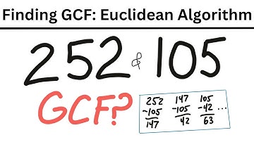 Finding the GCF with the Euclidean Algorithm