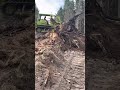 Terex 82-20 stumping for a forestry landing