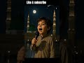 طفل ينشد طلع البدر علينا أمام المسجد النبوي تحت ضوء القمر Cutebaby Nasheed Madina 