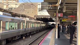 JR神戸線207系S34＋Z13普通西明石行き入線シーン@尼崎