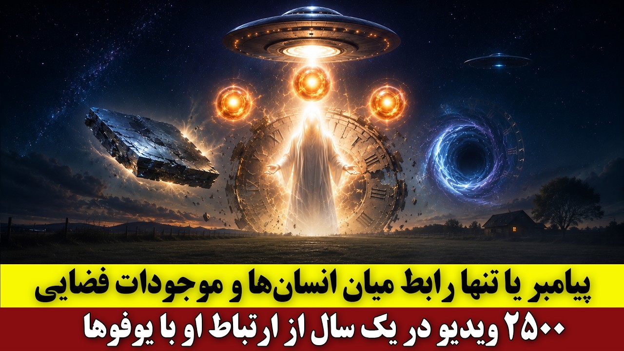 ⁣پیامبر یا تنها رابط میان انسان‌ها و موجودات فضایی | ۲۵۰۰ ویدیو در یک سال از ارتباط او با یوفوها