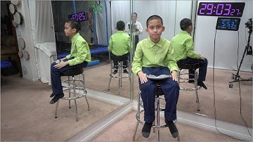 7000 Digits of Pi Recited Blindfolded by a Kid, Guinness World Record Attempt, Practice Day 11 of 20